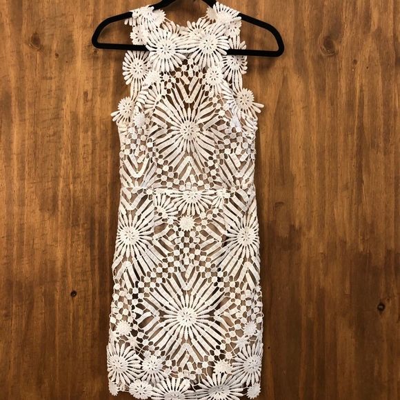 Free People White and Cream Lace Dress - Picture 4 of 8